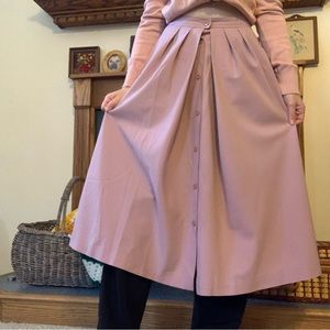 rose a-line pleated skirt